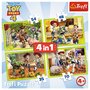 Trefl - Puzzle personaje Eroii Toystory 4 in actiune , Puzzle Copii ,  4 in 1, piese 207, Multicolor - 6