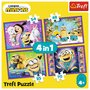 Trefl - Puzzle personaje In lumea minionilor , Puzzle Copii ,  4 in 1, piese 207, Multicolor - 6