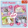 Trefl - Puzzle animale Pisicile se distreaza , Puzzle Copii ,  4 in 1, piese 207, Multicolor - 6
