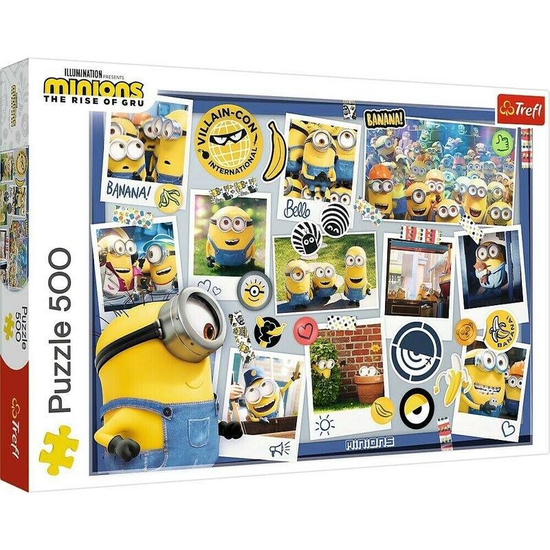 Trefl - PUZZLE 500 MINIONII COLECTIA FOTO