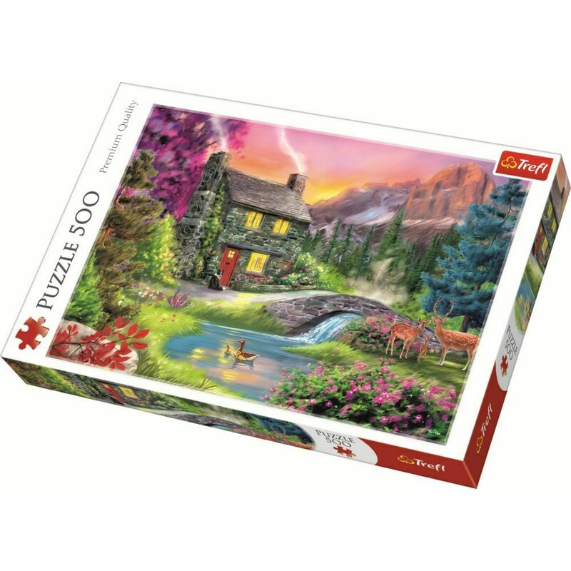 Trefl - Puzzle peisaje Muntele Idyll , Puzzle Copii, piese 500