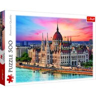 Trefl - Puzzle peisaje Orasul Budapesta , Puzzle Copii, piese 500, Multicolor