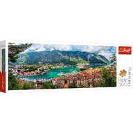 Trefl - Puzzle peisaje Panorama orasul Kotor Muntenegru , Puzzle Copii, piese 500, Multicolor