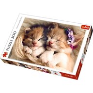 Trefl - Puzzle animale Pisicute somnoroase , Puzzle Copii, piese 500