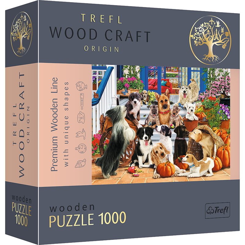 Trefl - PUZZLE DIN LEMN 1000 PIESE ECHIPA DE CATEI