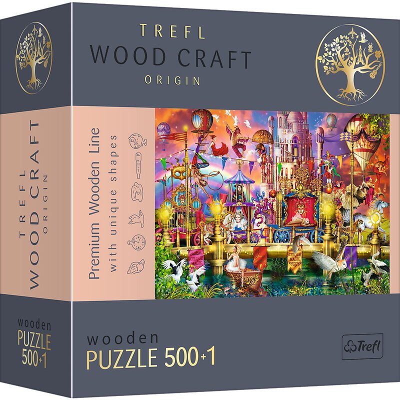 Trefl - PUZZLE DIN LEMN 500+1 PIESE LUMEA MAGICA