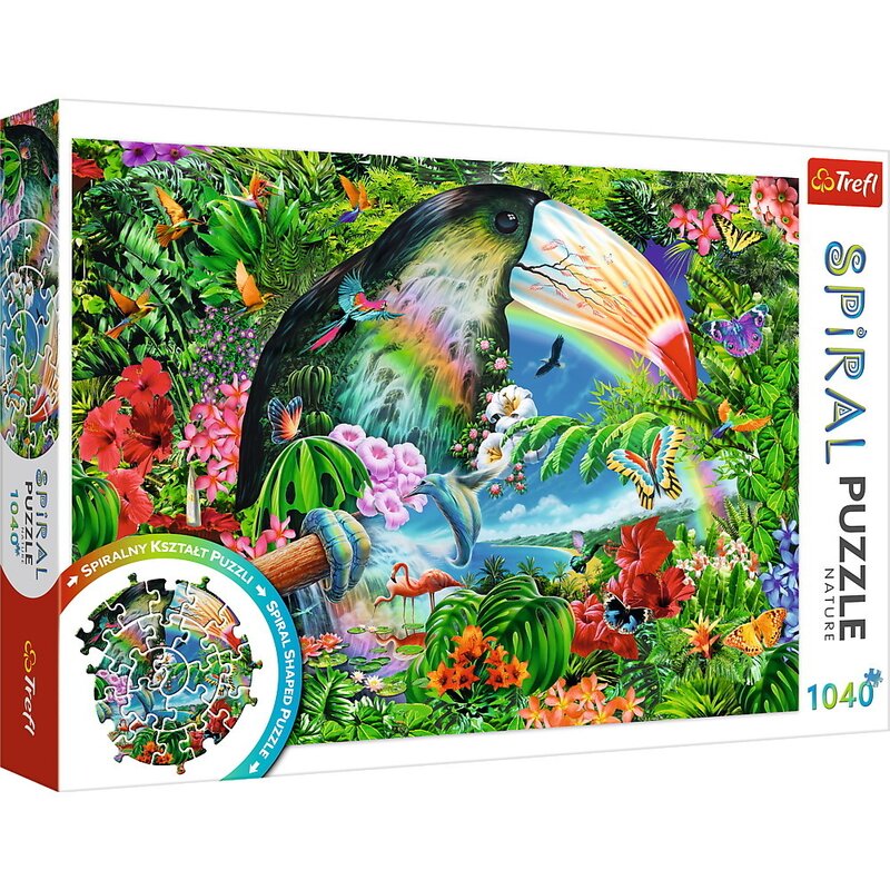 Trefl - PUZZLE SPIRAL 1040 PIESE ANIMALE TROPICALE