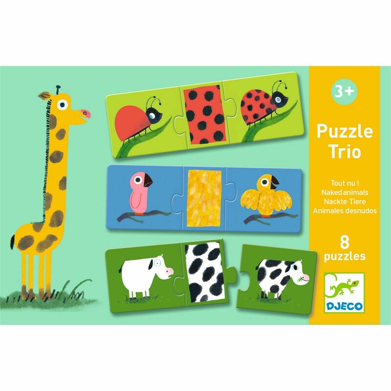 Djeco - Puzzle trio animale dezbracate