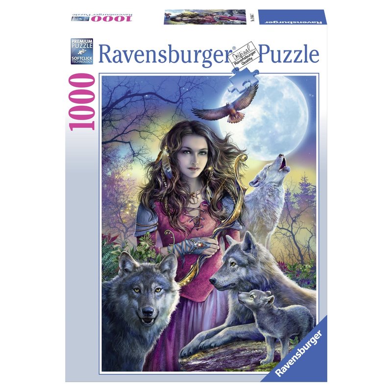 Ravensburger - Puzzle Zeita lupilor, 1000 piese