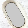 Cearceaf cu elastic, Qmini, Pentru landou, carucior si cosulet, Dimensiune 80x35 cm, Din bumbac certificat Oeko Tex Standard 100, Gray - 1