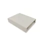 Cearceaf cu elastic, Qmini, Pentru patut co-sleeper, Theo, Dimensiune 85 x 46 cm, Din bumbac certificat Oeko Tex Standard 100, Beige - 1