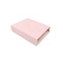 Cearceaf cu elastic, Qmini, Pentru patut co-sleeper, Theo, Dimensiune 85 x 46 cm, Din bumbac certificat Oeko Tex Standard 100, Powdery pink - 1