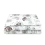 Lenjerie patut junior cu 2 piese, Qmini, Din bumbac certificat Oeko Tex Standard 100, 140 x 200 cm, Teddy Bear and Friends Blue - 1