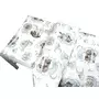 Lenjerie patut junior cu 2 piese, Qmini, Din bumbac certificat Oeko Tex Standard 100, 140 x 200 cm, Teddy Bear and Friends Blue - 3