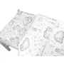 Lenjerie patut junior cu 2 piese, Qmini, Din bumbac certificat Oeko Tex Standard 100, 140 x 200 cm, Teddy Bear with Pink Heart - 3