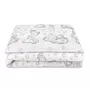Lenjerie patut junior cu 2 piese, Qmini, Din bumbac certificat Oeko Tex Standard 100, 140 x 200 cm, Teddy Bear with Pink Heart - 1