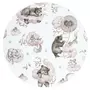 Lenjerie patut 3 piese, Qmini, Pentru patut 120x60 cm, Cu protectie laterala, Din bumbac certificat Oeko Tex Standard 100, Teddy Bear and Friends Pink - 4