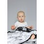 Qmini - Paturica pufoasa pentru bebelusi si copii, Din bambus, Dimensiune 75 x 100 cm, Mini Zoo, Black and white - 2