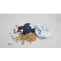 Pernuta anticolici, Qmini, Umpluta cu samburi de cirese, Cu husa din bumbac, Diametru 14 cm, Colorful Owls - 3
