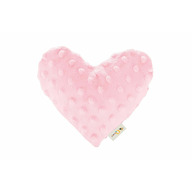Pernuta anticolici, Qmini, Umpluta cu samburi de cirese, Cu doua fete, In forma de inima, Minky Pink