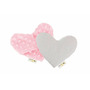Pernuta anticolici, Qmini, Umpluta cu samburi de cirese, Cu doua fete, In forma de inima, Minky Pink - 1