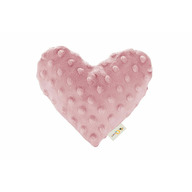Pernuta anticolici, Qmini, Umpluta cu samburi de cirese, Cu doua fete, In forma de inima, Minky Retro Pink