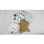 Pernuta anticolici, Qmini, Umpluta cu samburi de cirese, Cu husa din bumbac, Diametru 14 cm, Teddy Bear - 10