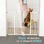 Poarta siguranta, Qmini, Thor, 74 - 109.4 cm, Inchidere automata, Sistem dublu de blocare, Otel, Garantie 5 ani, ASTM1004 si EN1930-2011, Alb - 8