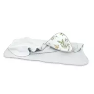Prosop cu gluga, Qmini, Mare, Dimensiune 100x100 cm, Din bumbac si thermo fleece, Materiale certificate Oeko Tex Standard 100, Safari