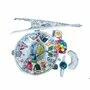 Qmini - Salteluta interactiva Abby , Cu muzica, 20 bile, 6 jucarii , Pentru activitati educationale, din Poliester, 85x85 cm, Multicolor, Resigilat - 6