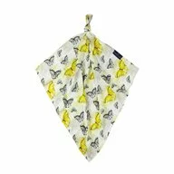 Qmini - Scutec refolosibil cu multiple intrebuintari, Din fibra de bambus, Dimensiune 75 x 75 cm, Butterflies