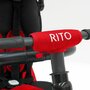 QPlay - Tricicleta Rito+ Mecanism de pedalare libera, Suport picioare, Control al directiei, Pliabila, Rosu, Resigilata - 9