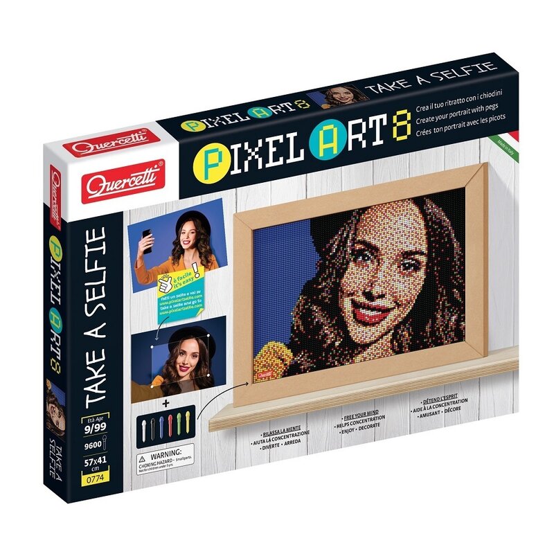 Quercetti - set creativ take a selfie , pixel art, 8 planse