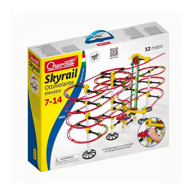 Quercetti - skyrail roller coaster cu elevator 12 m