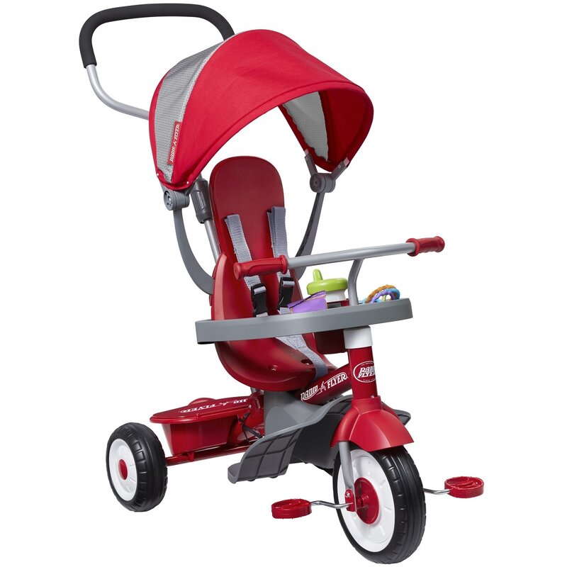 Radio flyer - tricicleta multifunctionala radio flyer 4-in-1, 9 luni - 5 ani