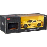 Rastar - MASINA CU TELECOMANDA MERCEDES-BENZ SLS AMG GALBENA CU SCARA 1 LA 18