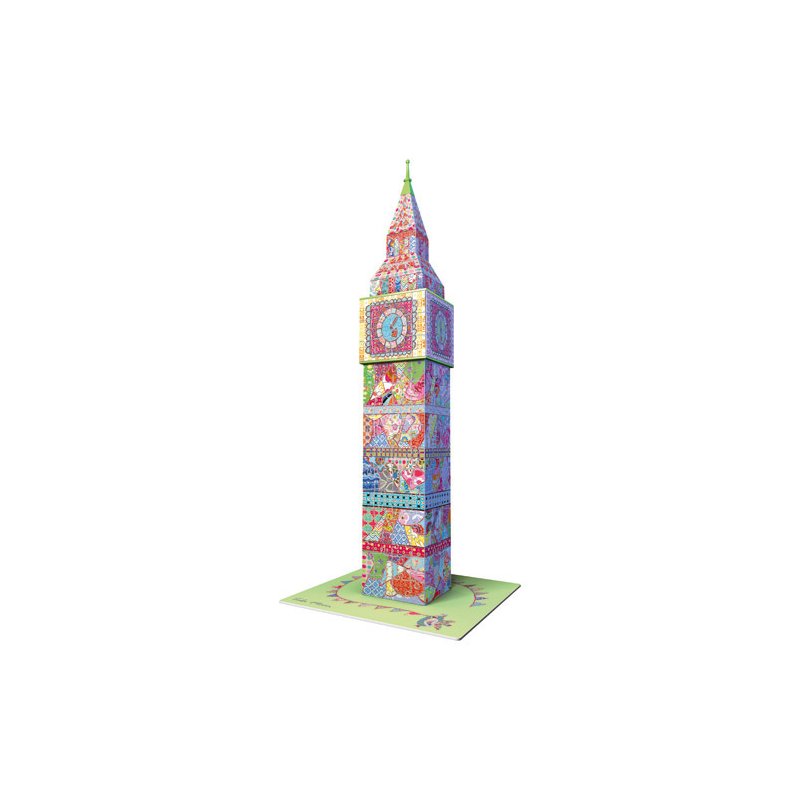 Ravensburger - Puzzle 3D Big Ben colorat, 216 piese