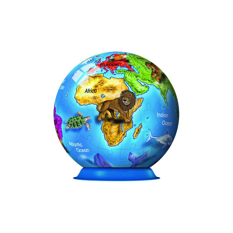 Ravensburger - Puzzle 3D Globul Pamantesc, 72 piese