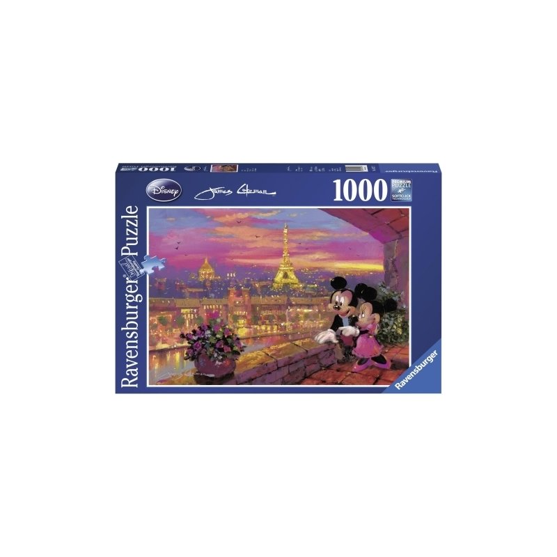 Ravensburger - Puzzle Disney apusul la Paris, 1000 piese