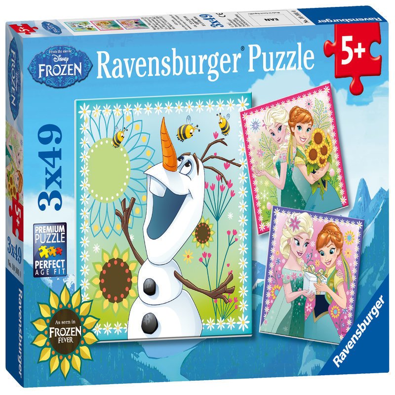 Ravensburger - Puzzle Frozen, 3x49 piese Multicolor