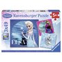 Puzzle Frozen Elsa, Anna Si Olaf, 3X49 Piese - 1