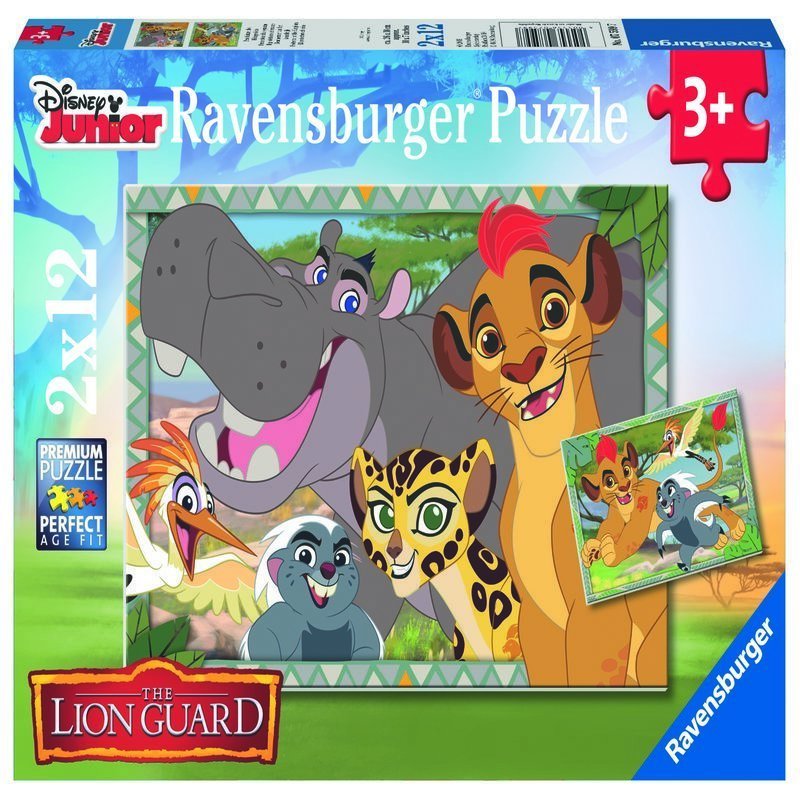 Ravensburger - Puzzle Garda felina, 2x12 piese
