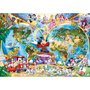Ravensburger - Puzzle harta lumii Disney, 1000 piese - 1