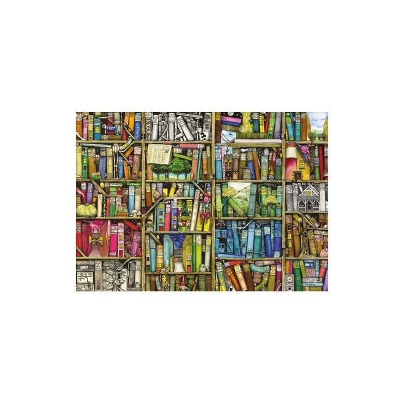 Puzzle Libraria Bizara, 1000 Piese