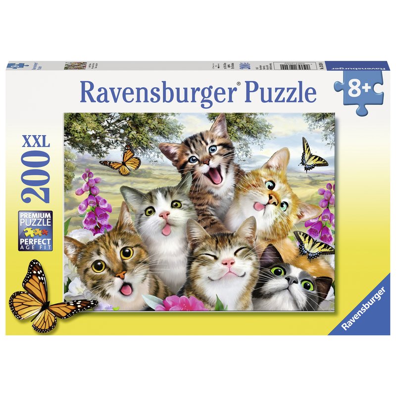 Ravensburger - Puzzle Pisicute amuzante, 200 piese