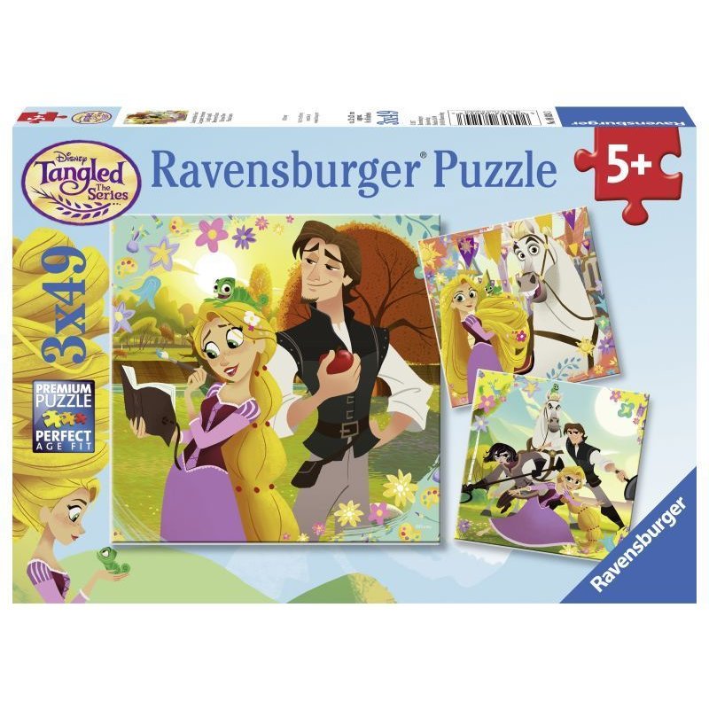 Ravensburger - Puzzle Rapunzel, 3x49 piese