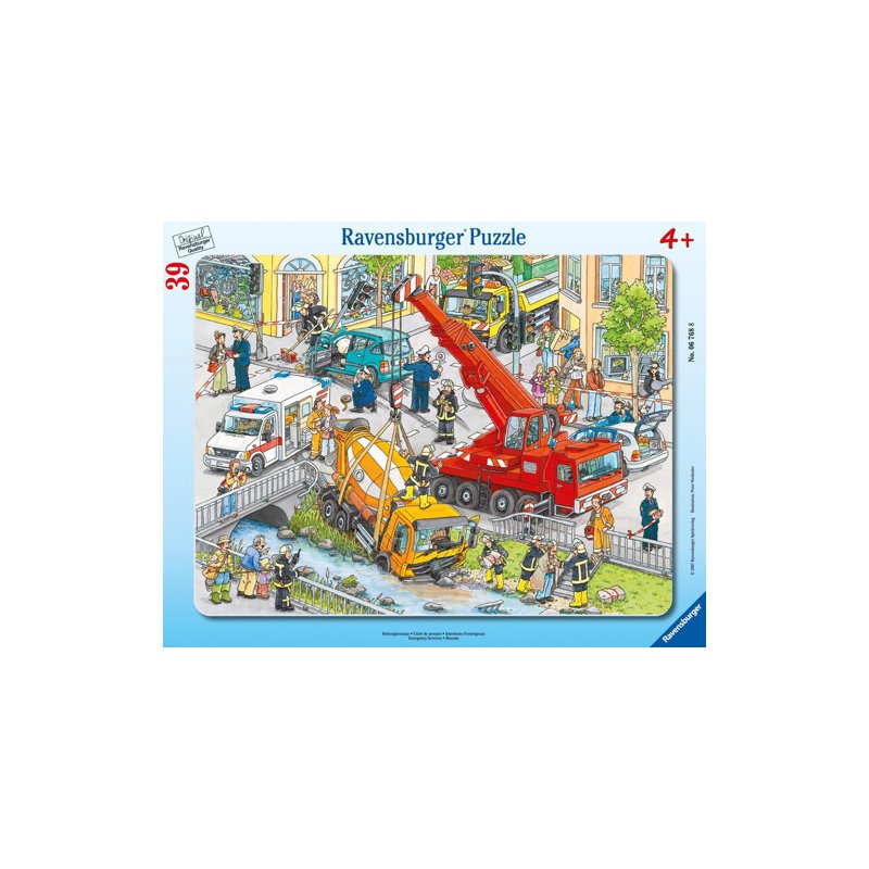 Ravensburger - Puzzle Servicii de urgenta, 39 piese