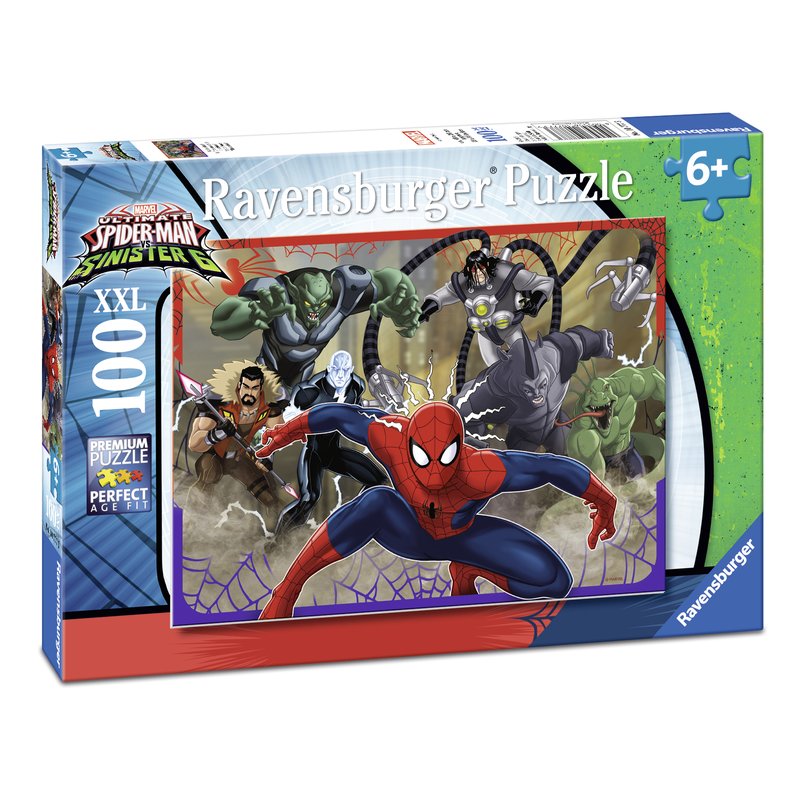 Ravensburger - Puzzle Spiderman, 100 piese XXL