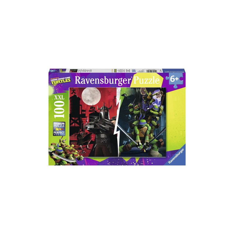 Ravensburger - Puzzle Testoasele Ninja vs Shredder, 100 piese