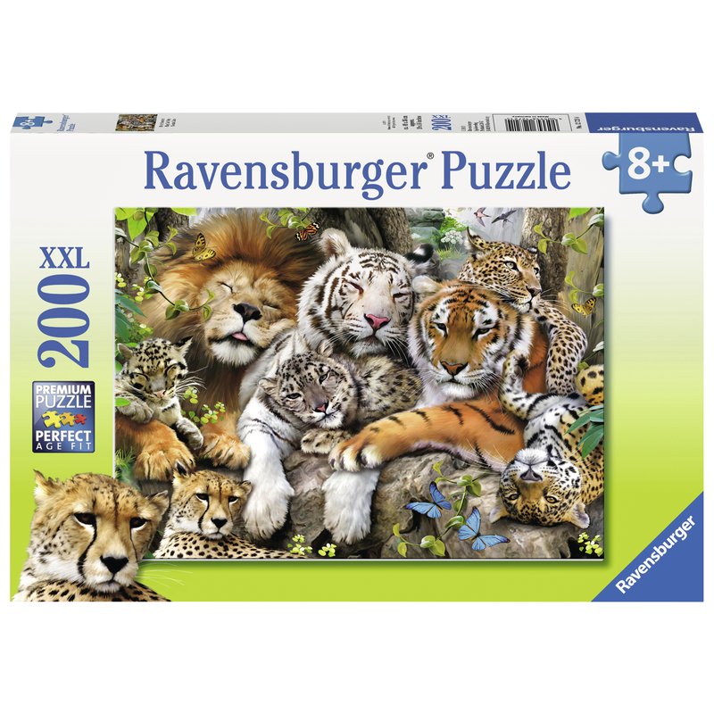 Ravensburger - puzzle tigri, 200 piese